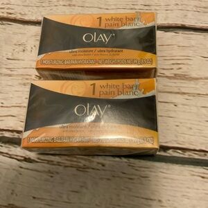 Olay Soap Bars Ultra Moisture With Shea Butter 3.5 oz Each 2 Bars NEW SEALED.